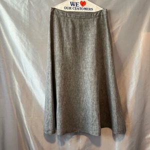 Ecologie navy and white linen skirt